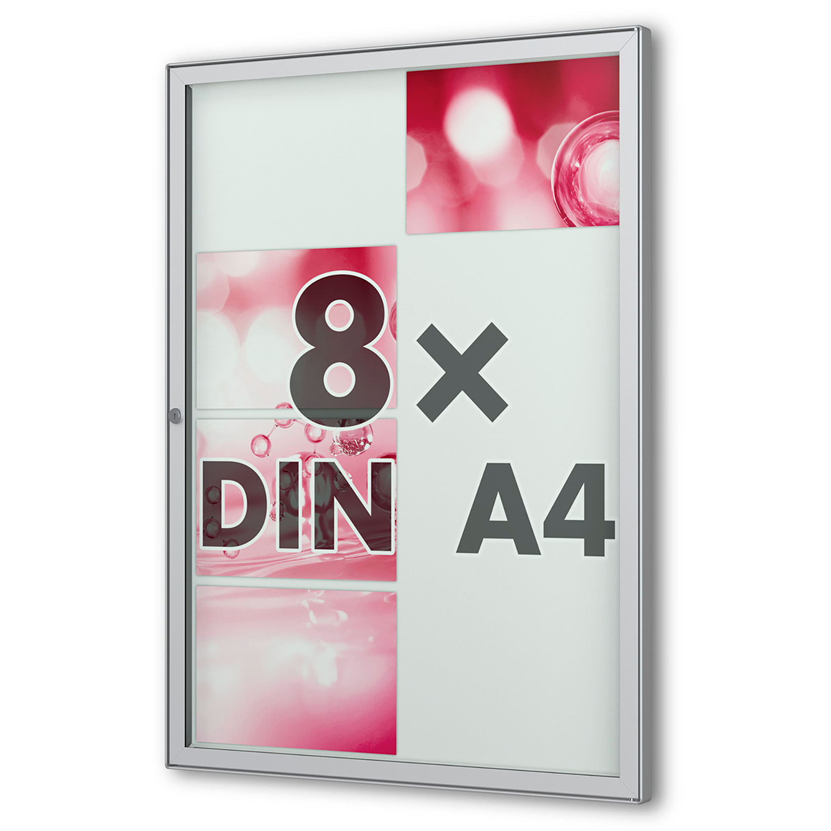 8 x DIN A4 Flachschaukasten Tesus - hoch - gerundet 8 x DIN A4 Flachschaukasten Tesus - hoch - gerundet