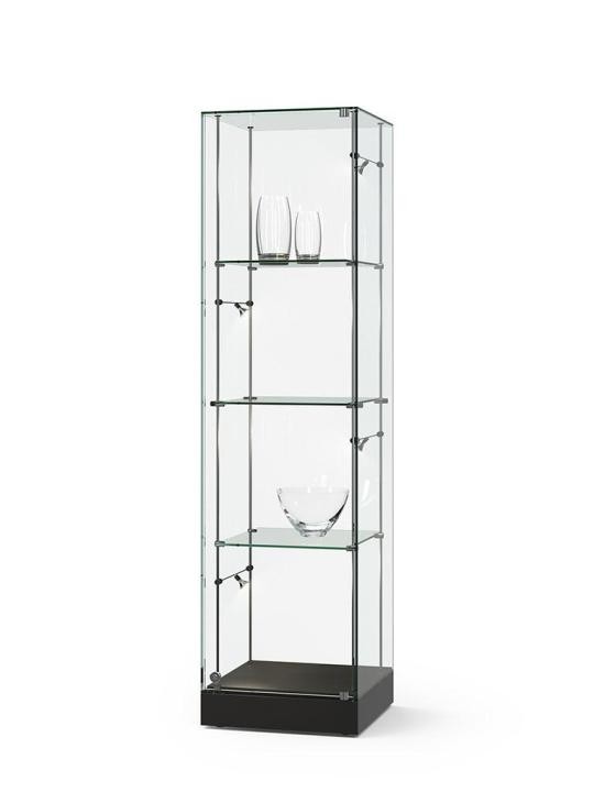 Säulenvitrine Ganzglas